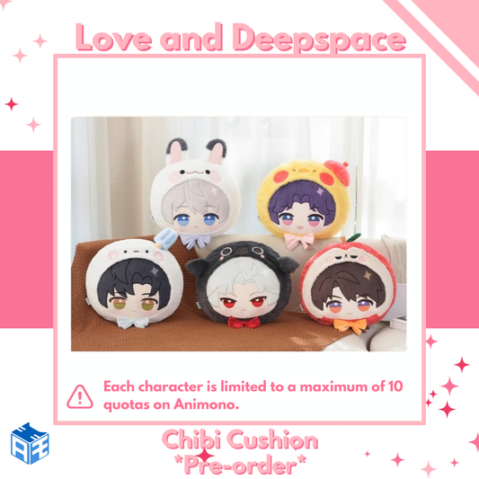 [Pre-order] Love and Deepspace "Fluffy Hug" Chibi Cushion