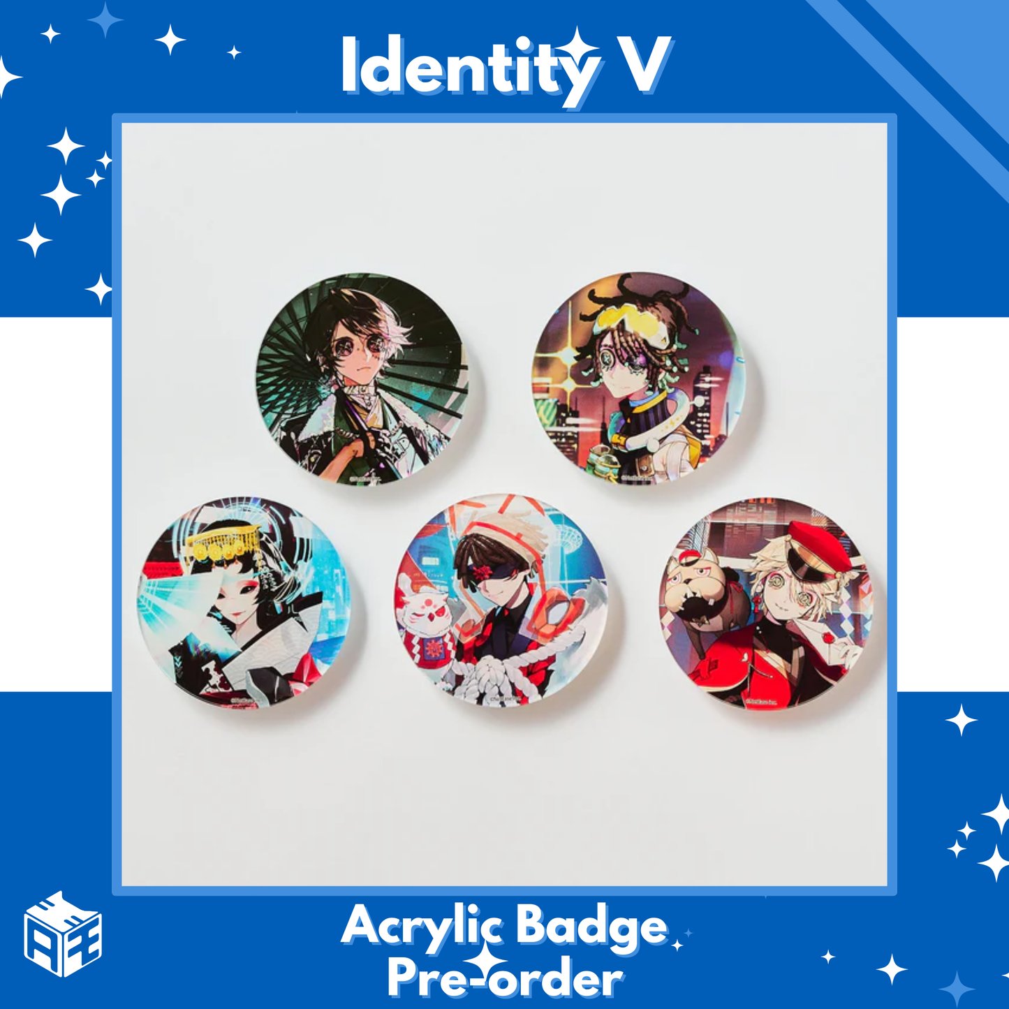 [Limited Edition Pre-order] Identity V x KYOTONEO Acrylic Badge (BLIND BOX 1 PACK)