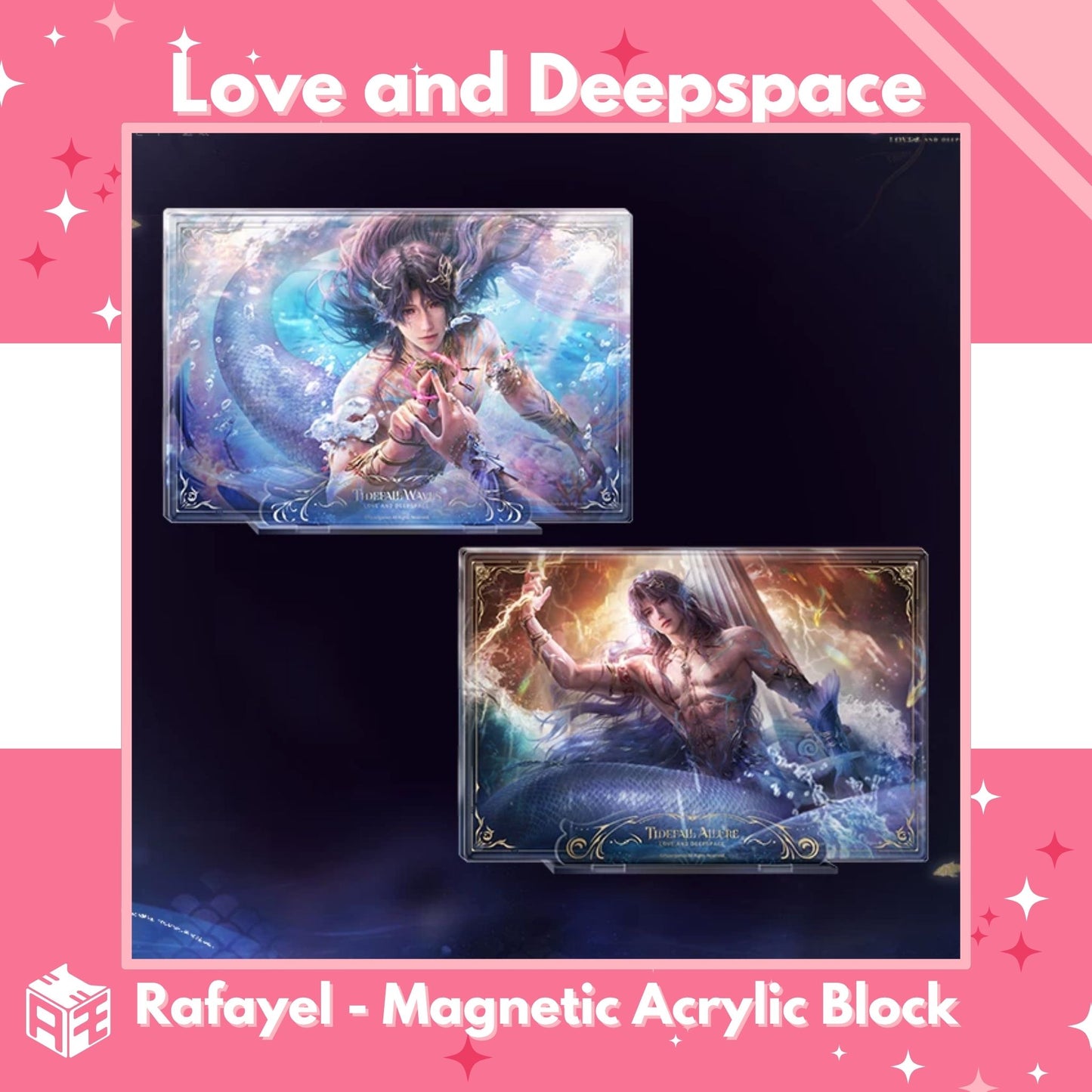 [Pre-order] Love and Deepspace "Rafayel: Lemurian Sea God" Magnetic Acrylic Block