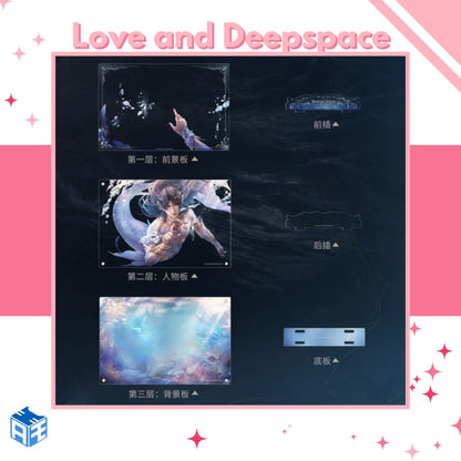 [Pre-order] Love and Deepspace "Rafayel: Lemurian Sea God" Magnetic Acrylic Block