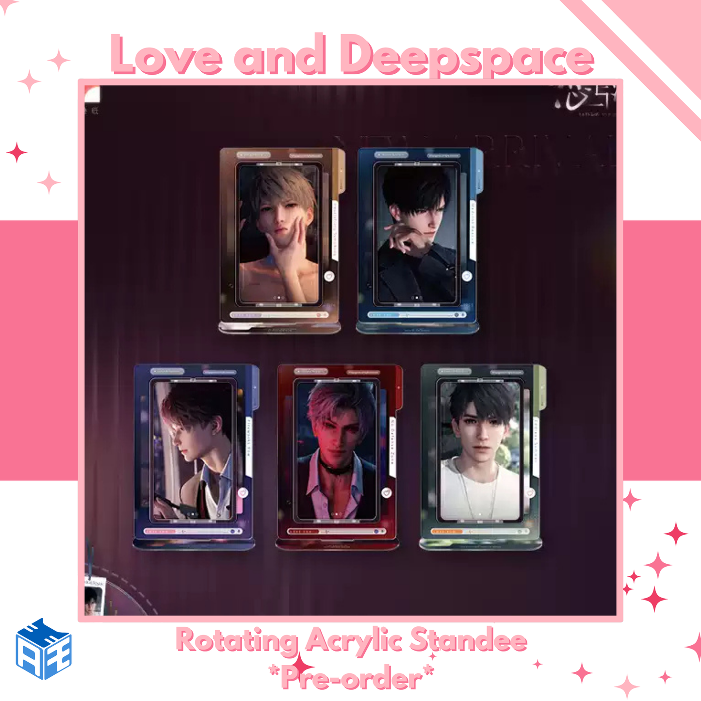 [In Stock] Love and Deepspace "Heart Confession" Rotate Acrylic Standee
