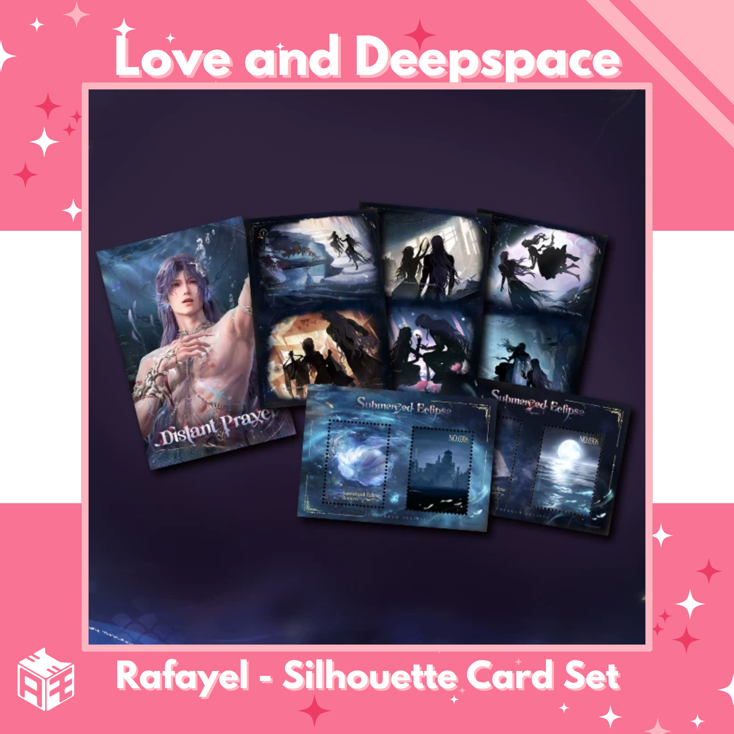[Pre-order] Love and Deepspace "Rafayel: Lemurian Sea God" Silhouette Card Set