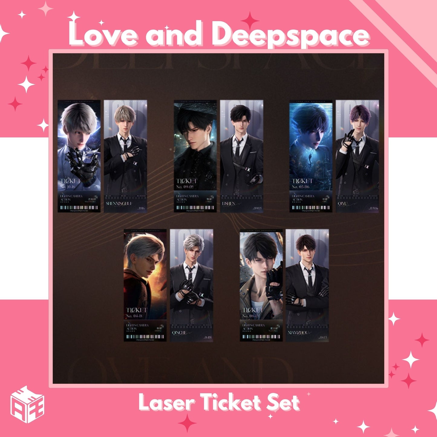 [In Stock]  Love and Deepspace x Wanda Film Collaboration Laser Ticket Set