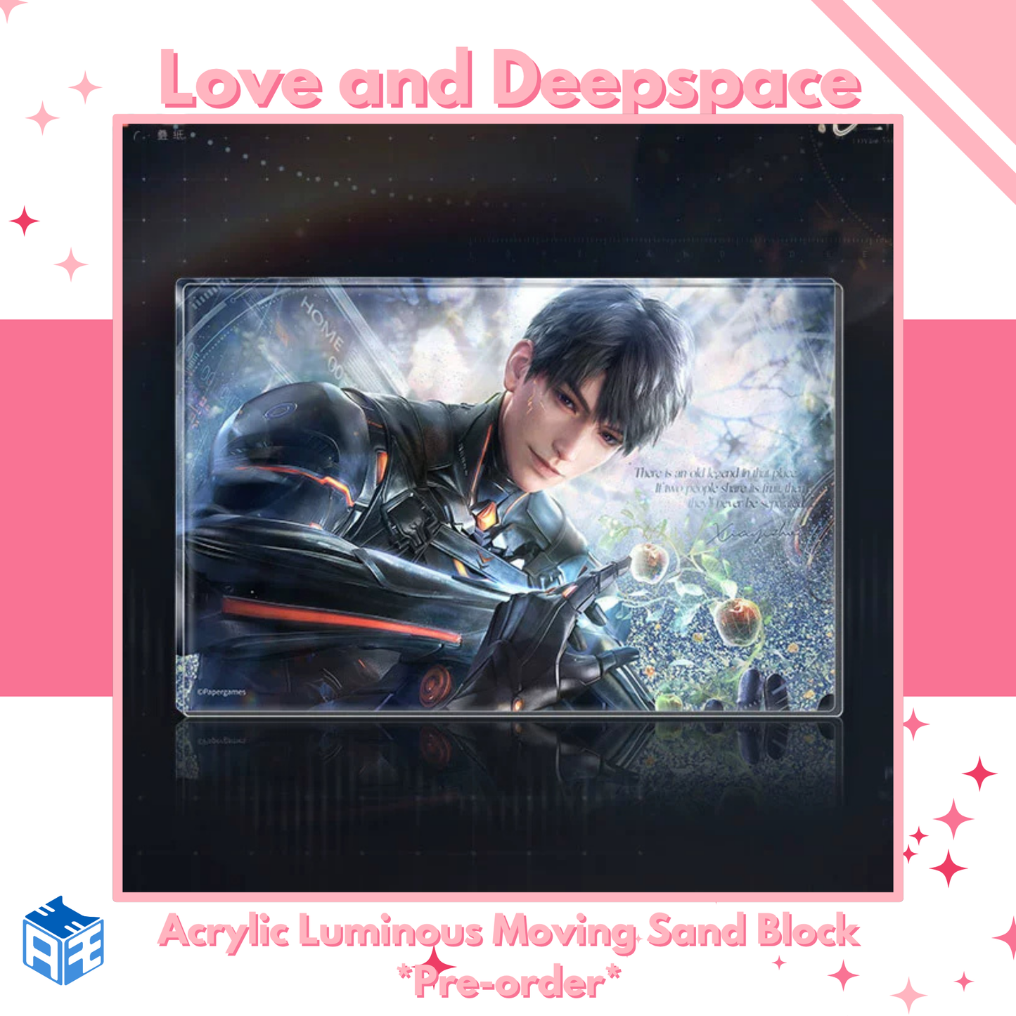 [Pre-order] Love and Deepspace "Caleb: Ultimate Weapon X-02" Acrylic Luminous Moving Sand Block