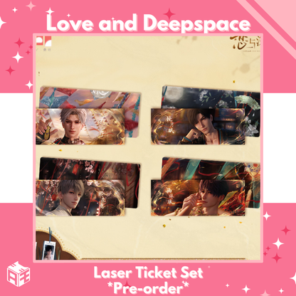 [In Stock] Love and Deepspace "Wander in Wonder" Laser Ticket Set
