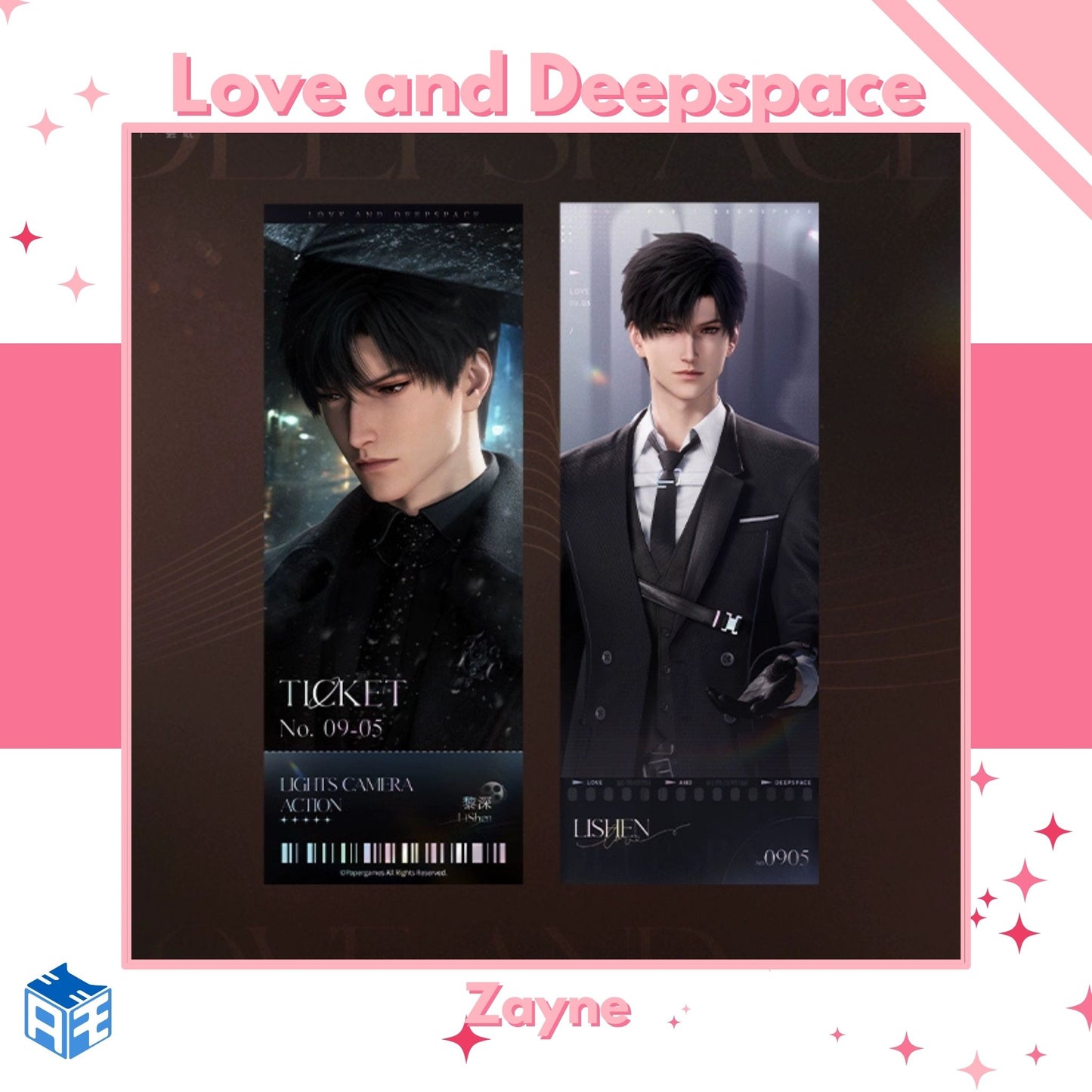 [In Stock]  Love and Deepspace x Wanda Film Collaboration Laser Ticket Set