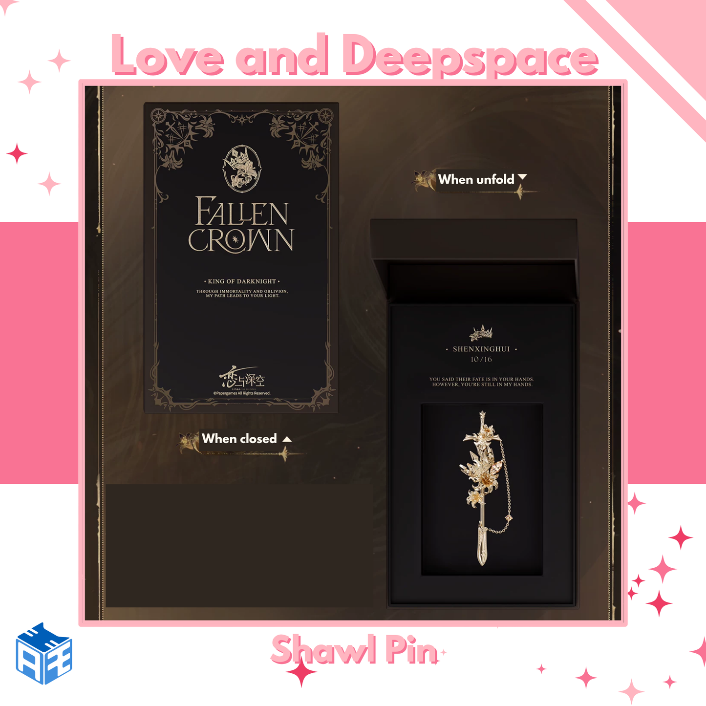 [Pre-order] Love and Deepspace "Xavier: King of Darknight" Shawl Pin