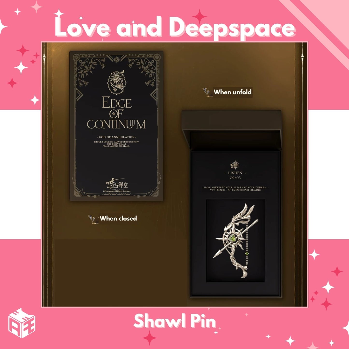 [Pre-order] Love and Deepspace "Zayne: God of Annihilation" Shawl Pin