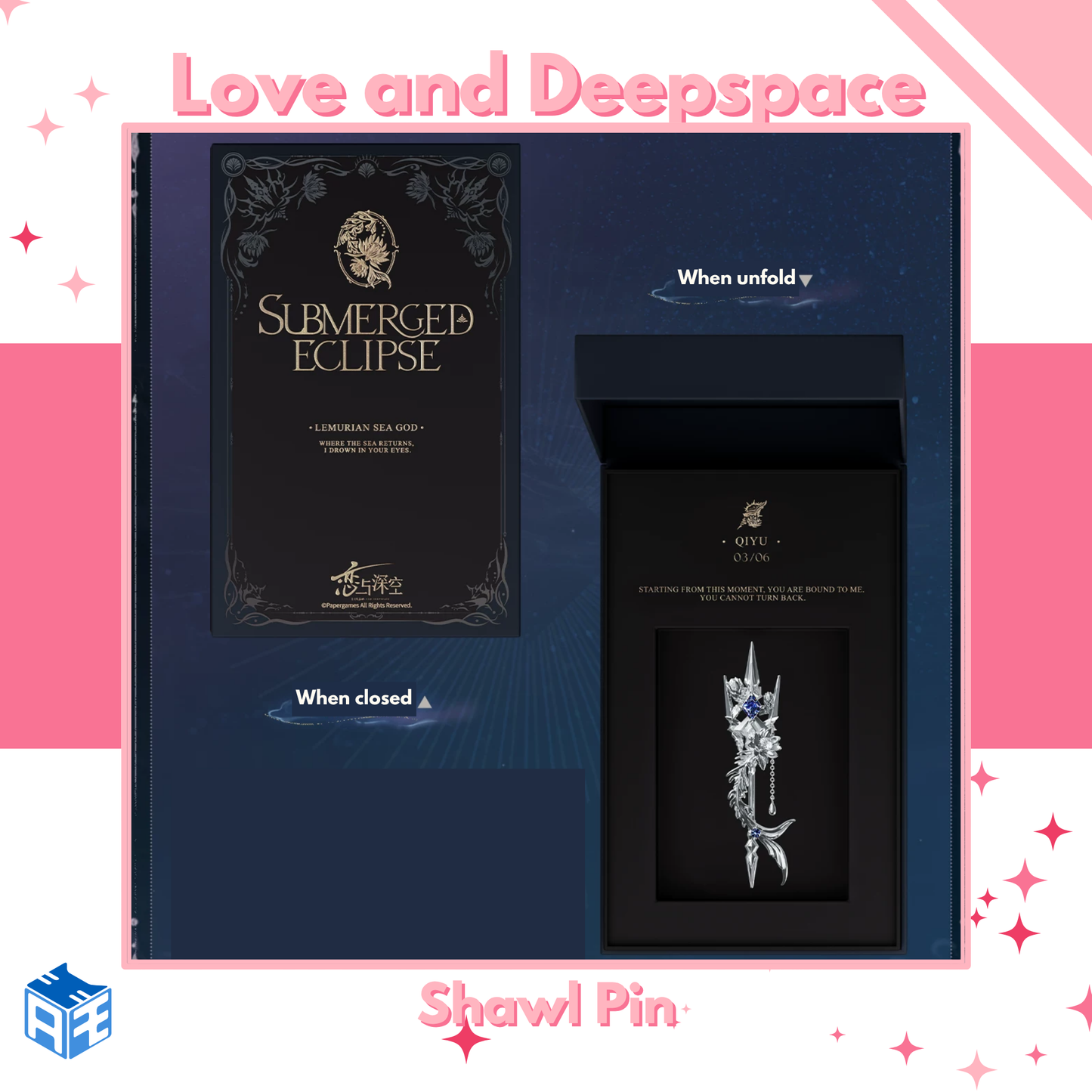 [Pre-order] Love and Deepspace "Rafayel: Lemurian Sea God" Shawl Pin
