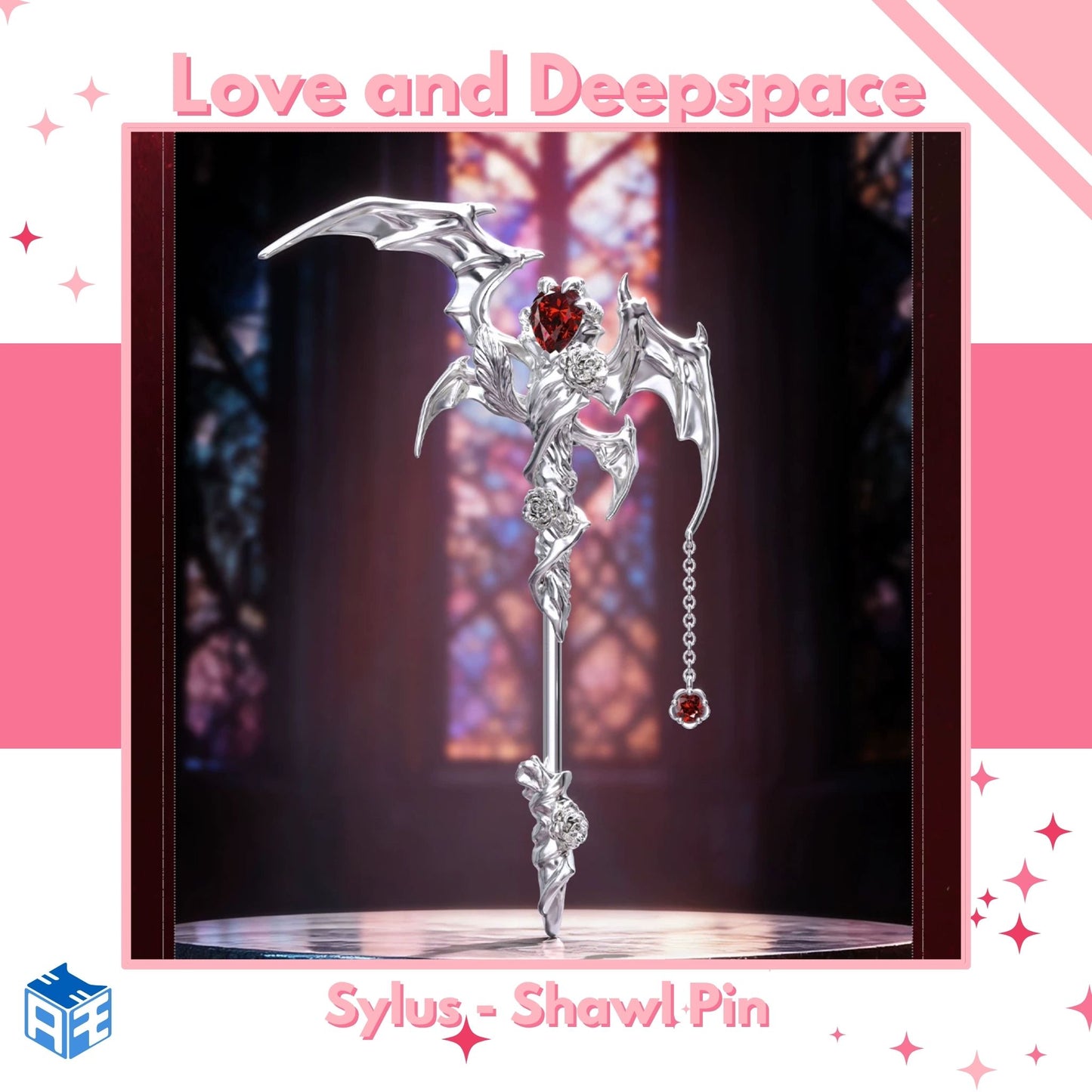 [Pre-order] Love and Deepspace "Sylus: Silverwing Fiend" Shawl Pin