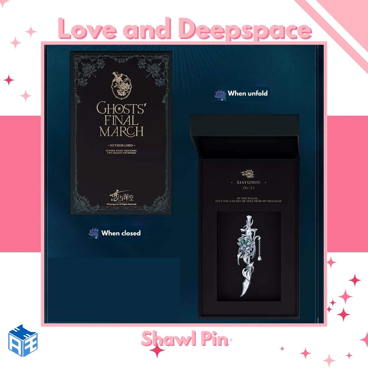 [Pre-order] Love and Deepspace "Caleb: Netherlord" Shawl Pin