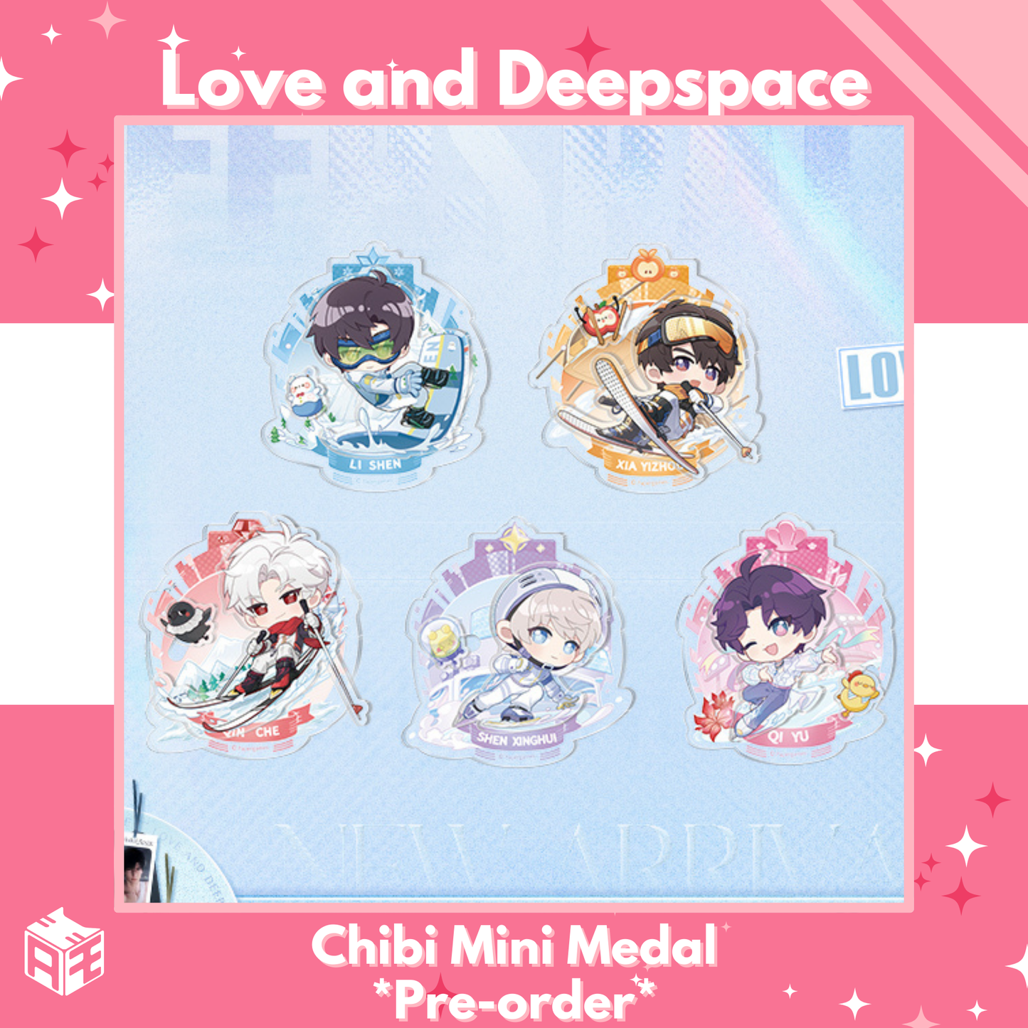 [In Stock] Love and Deepspace "Beyond the Limit" Chibi Mini Medal