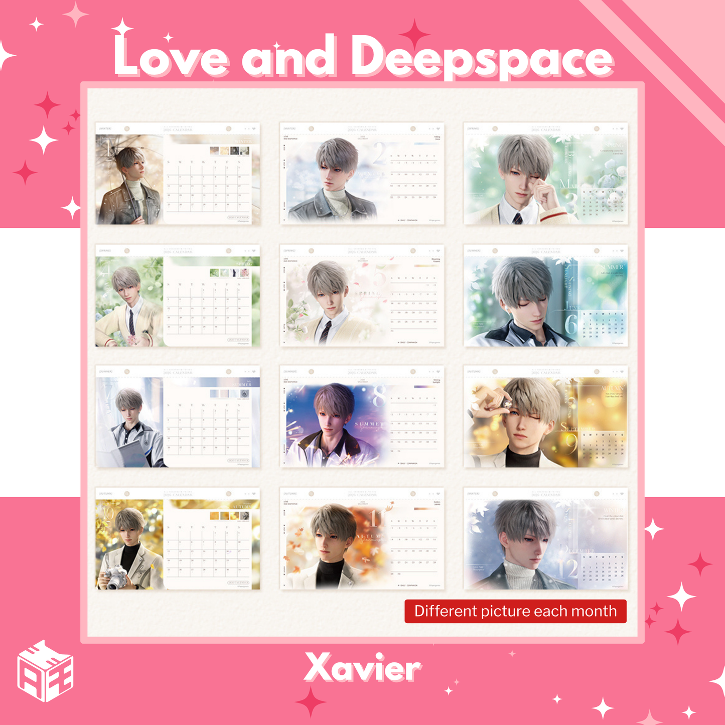 [In Stock] Love and Deepspace "Year of Horse" 2026 Calendar
