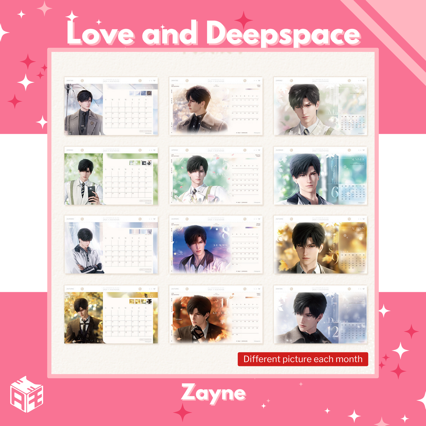 [In Stock] Love and Deepspace "Year of Horse" 2026 Calendar
