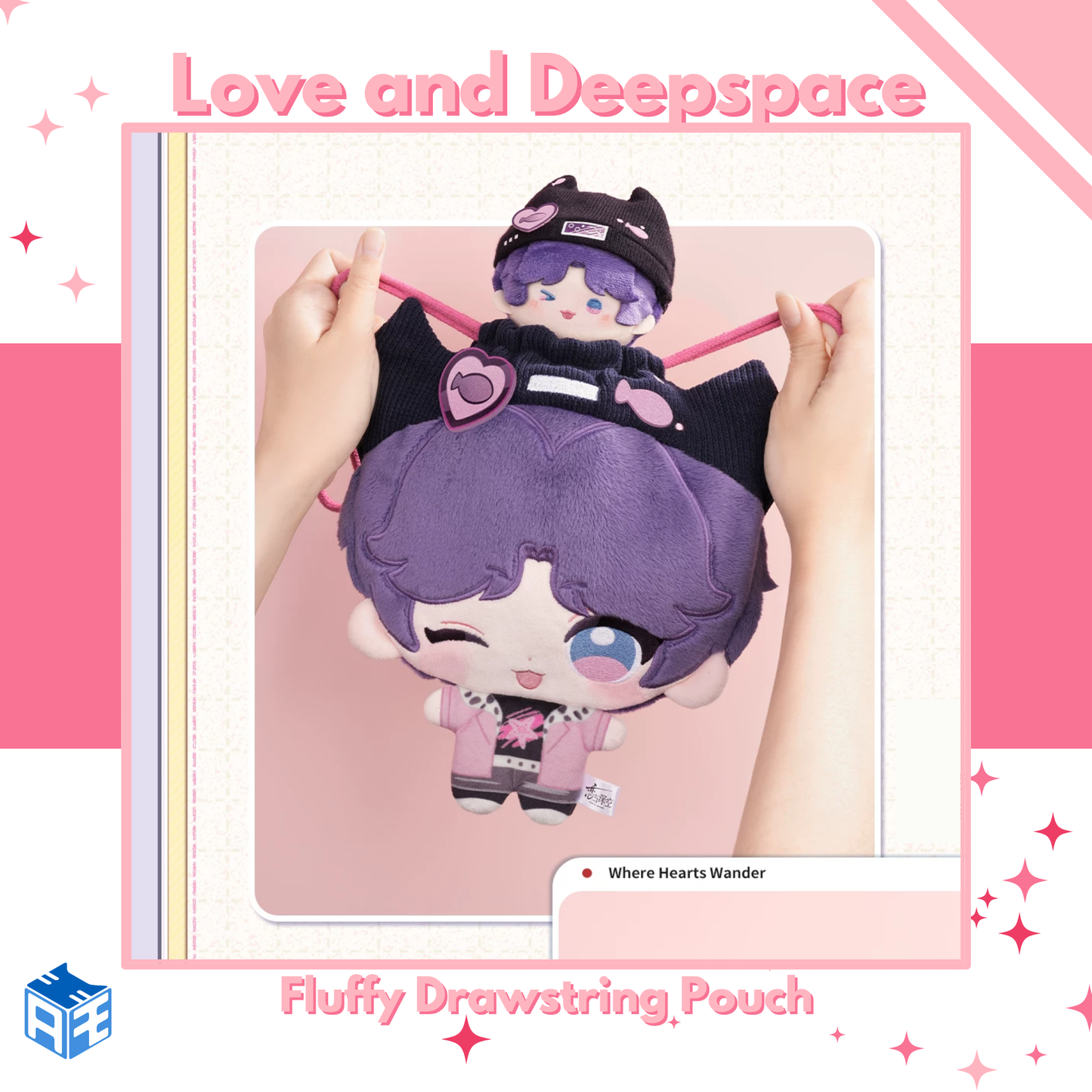 [Pre-order] Love and Deepspace "Where Hearts Wander" Plush Drawstring Bag