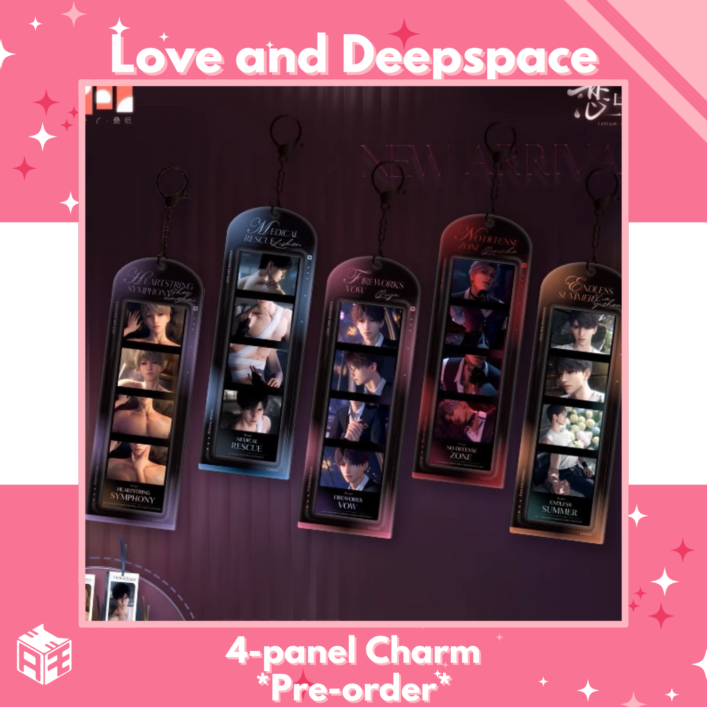 [In Stock] Love and Deepspace "Heart Confession" Four-panel Charm