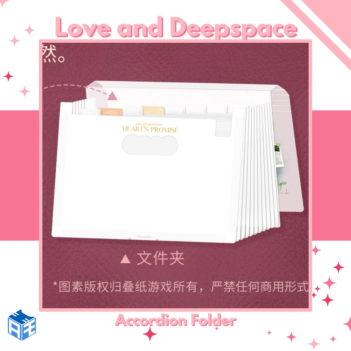 [Pre-order] Love and Deepspace "Hearts Promise" Accordion Folder