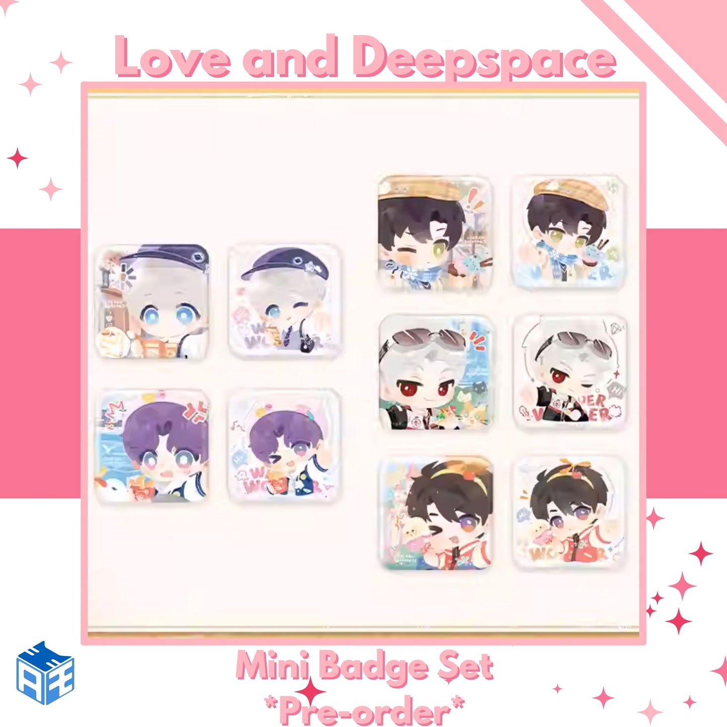 [Pre-order] Love and Deepspace "Roaming the Wilds" Mini Badge Set