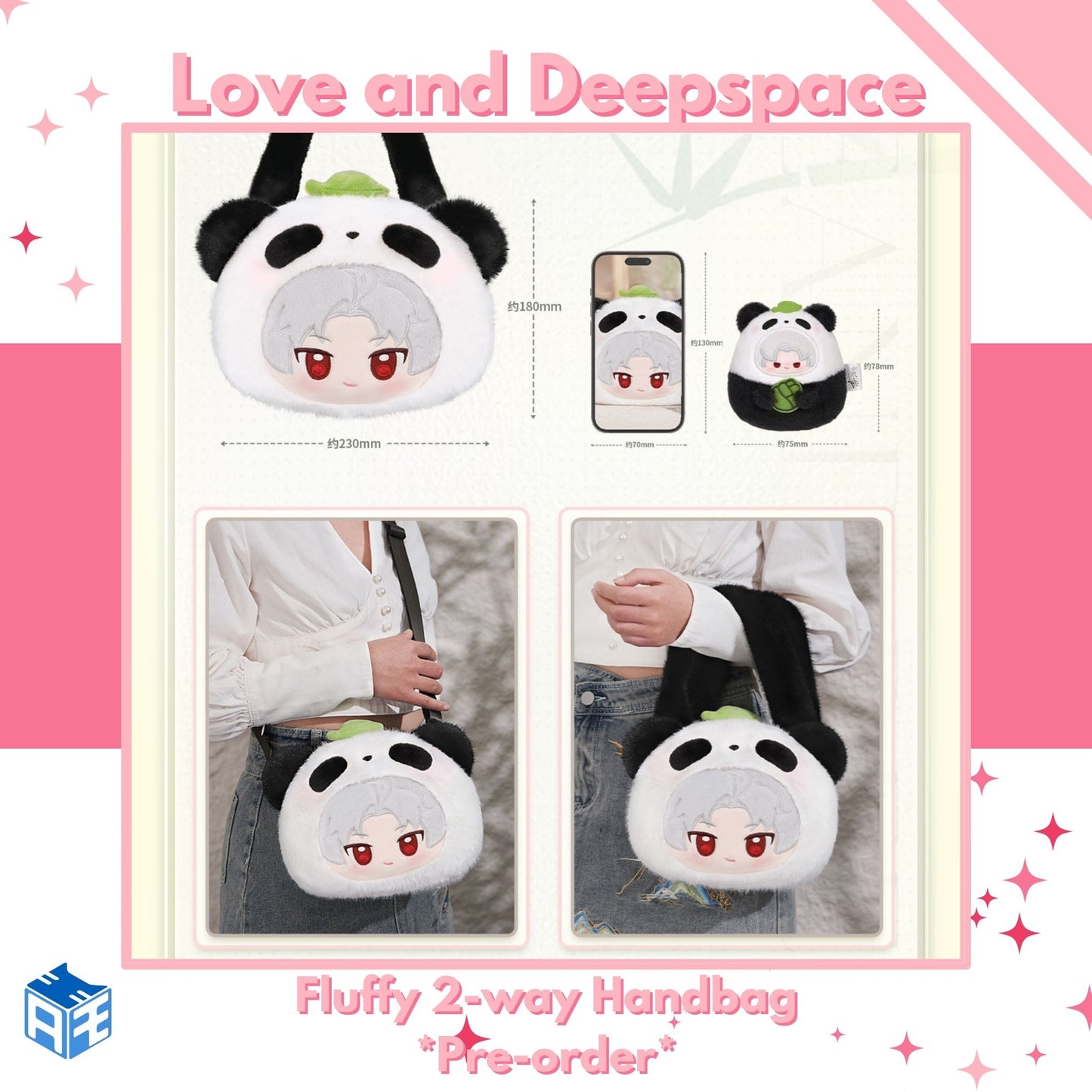 [Pre-order] Love and Deepspace "Panda Breeze" Fluffy 2-way Handbag