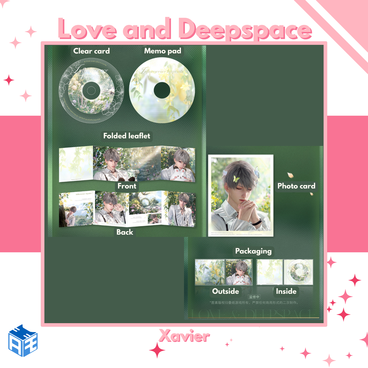 [Pre-order] Love and Deepspace "Spring and Flowers" Letter Fold-Out Collection Set