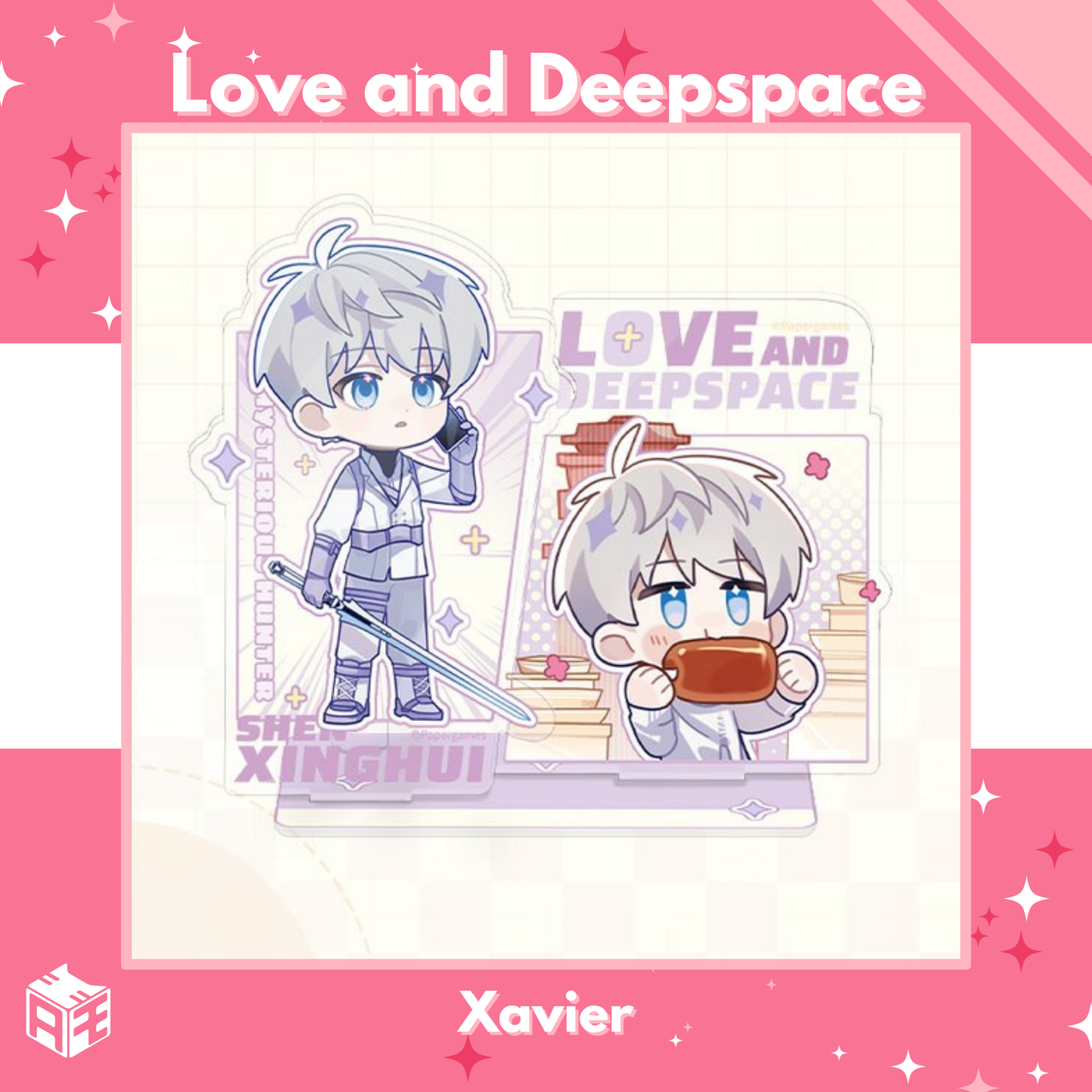 [Limited Edition] Love and Deepspace “Linkon Chibi Report” Acrylic Pen Holder Standee