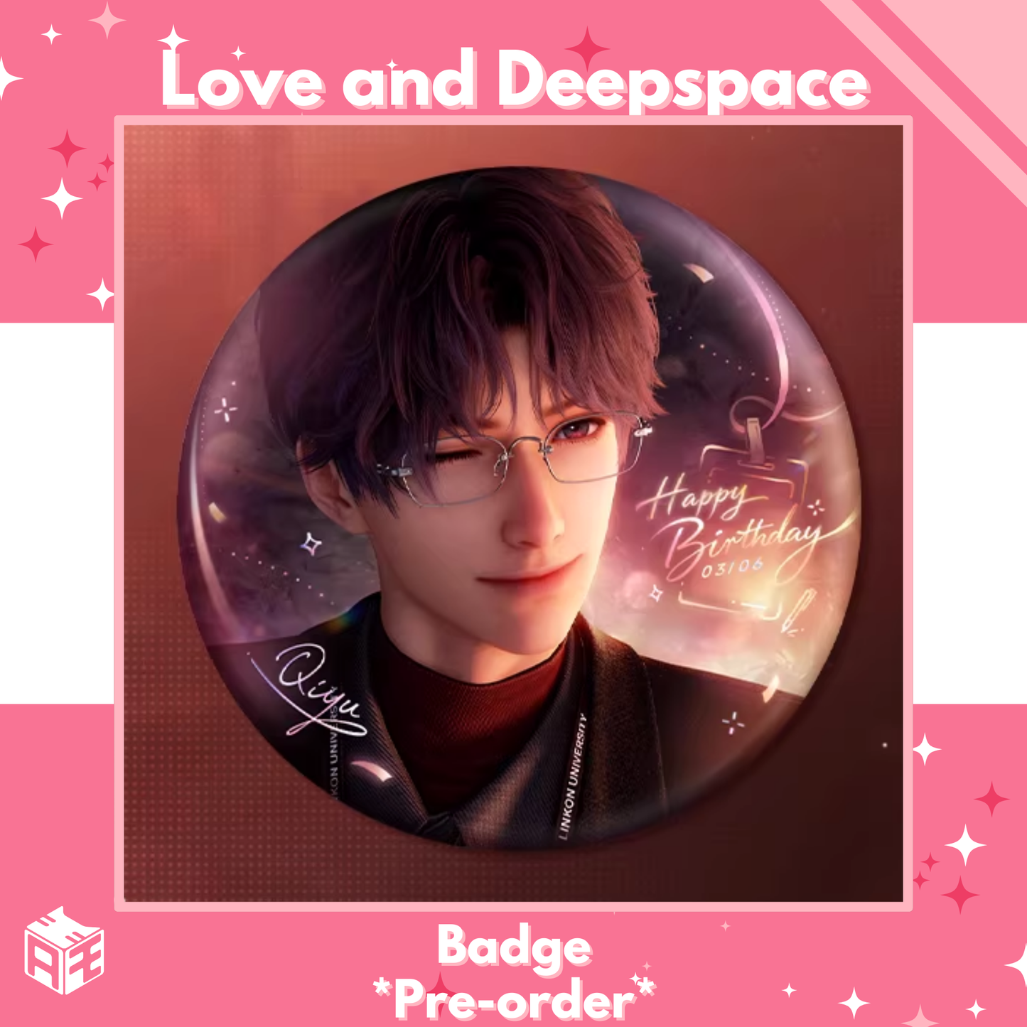 [Birthday Edition Pre-order] Love and Deepspace "Rafayel: Duskbright Steps" Badge