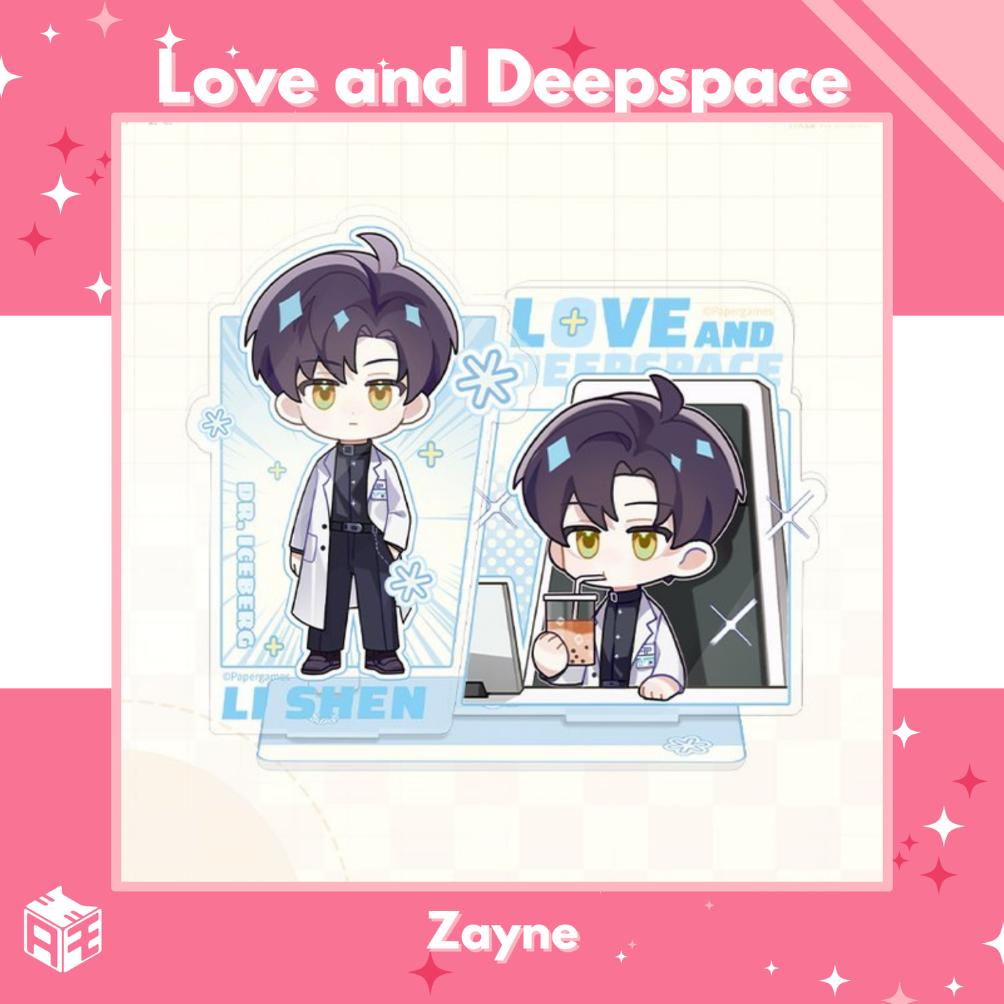 [Limited Edition] Love and Deepspace “Linkon Chibi Report” Acrylic Pen Holder Standee