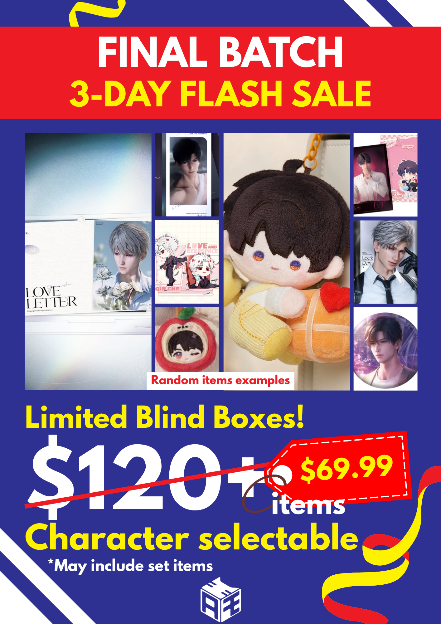 [3 days flash sale] Love and Deepspace Character-Selectable Blind Box