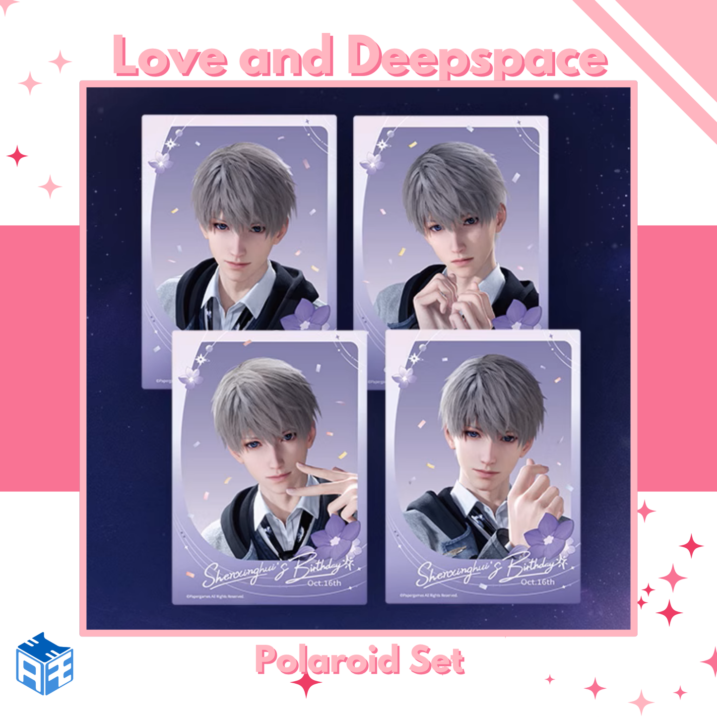 [In Stock] Love and Deepspace "Xavier: Between Stars" Polaroid Set