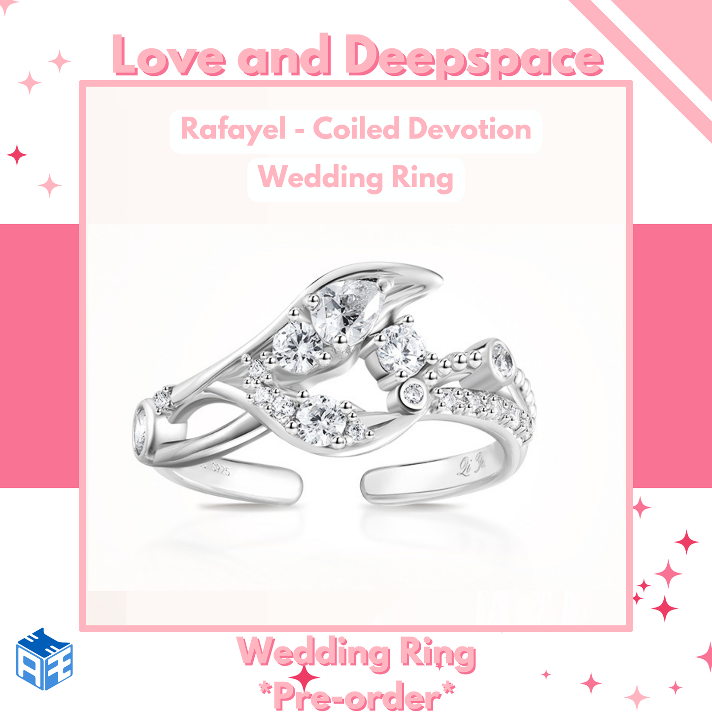 [Pre-order] Love and Deepspace - Rafayel "From Morning Light to Lasting Time" Coiled Devotion Wedding Ring