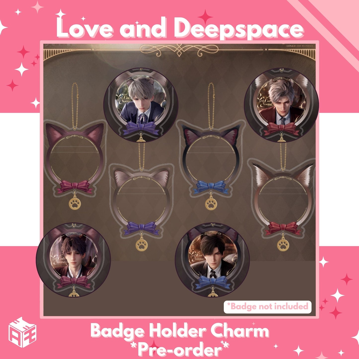 [Pre-order] Love and Deepspace "Yes, Cat Caretaker" Badge Holder Charm