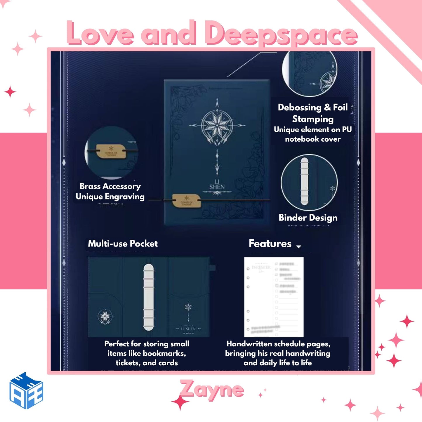 [Pre-order] Love and Deepspace "When Time Writes Back" Notebook