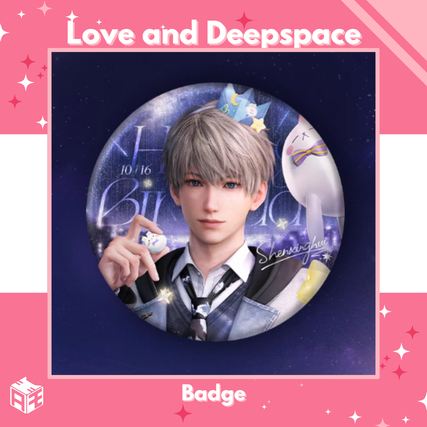 [In Stock] Love and Deepspace "Xavier: Between Stars" Badge ver.2