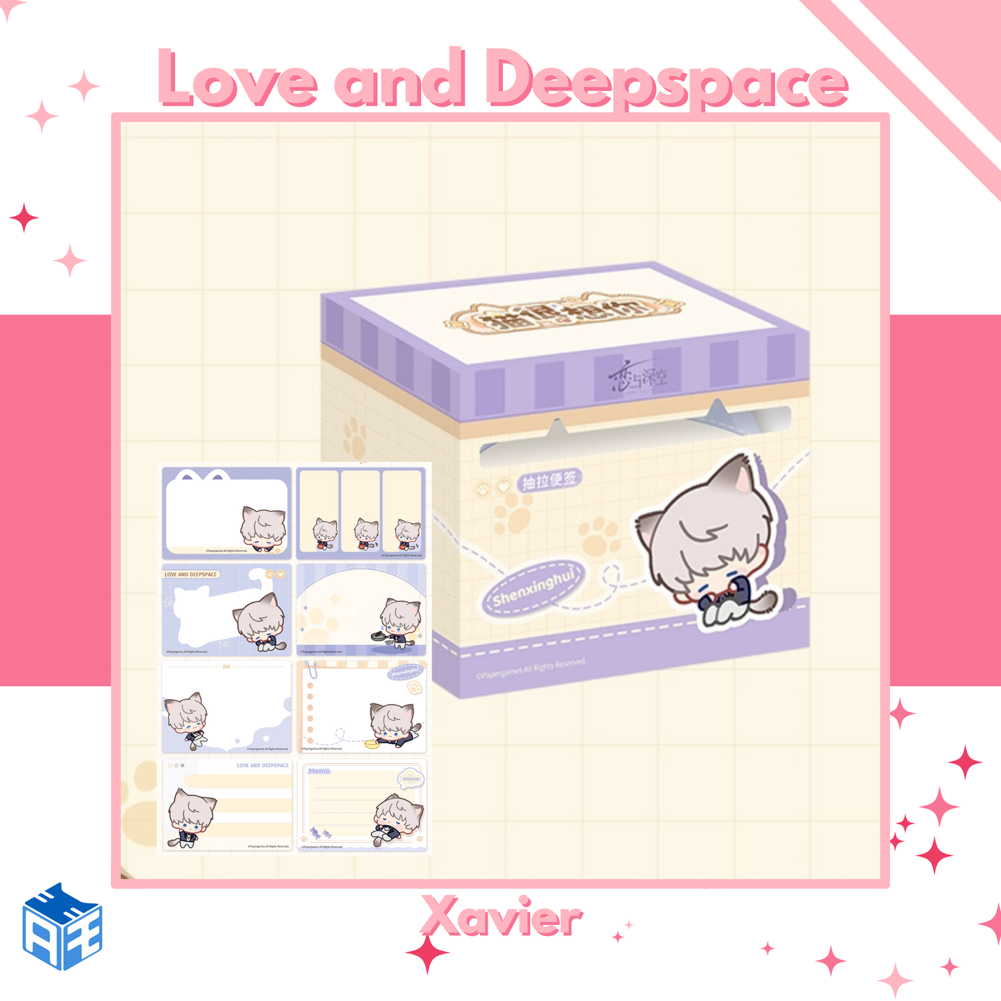 [Pre-order] Love and Deepspace "Your Cat Misses You" Pull-out Memo Pad