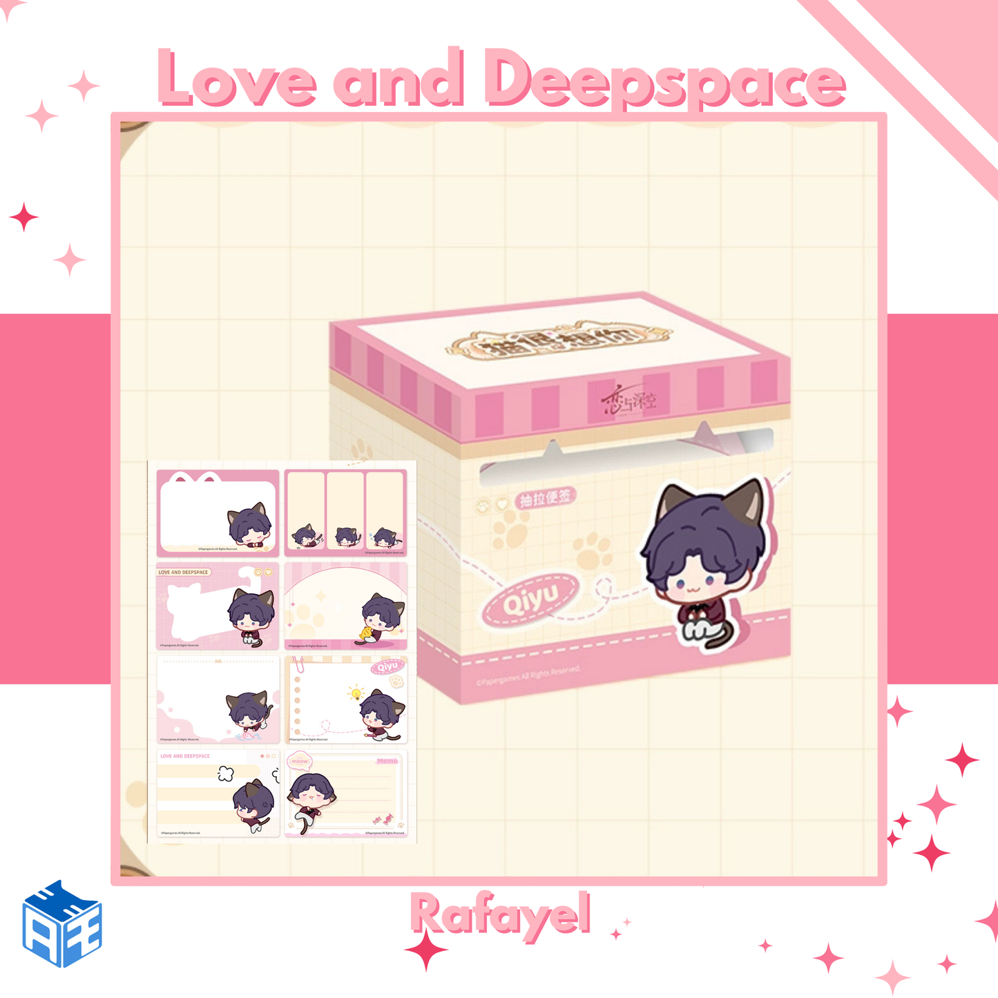 [Pre-order] Love and Deepspace "Your Cat Misses You" Pull-out Memo Pad