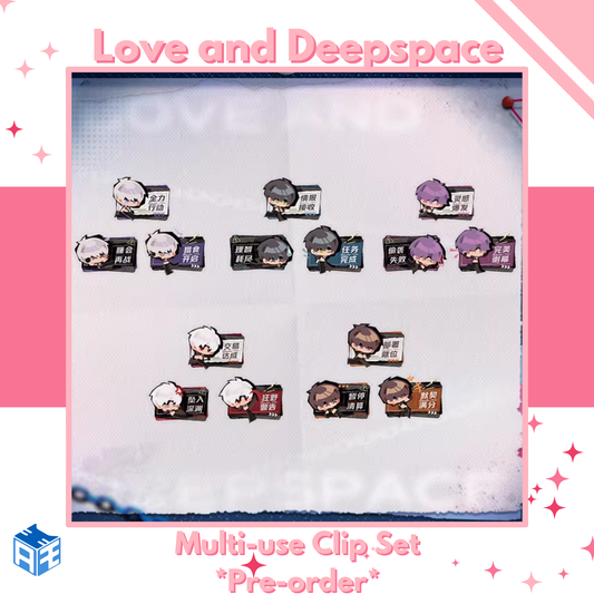 [Pre-order] Love and Deepspace "Forbidden Area" Multi-use Clip Set