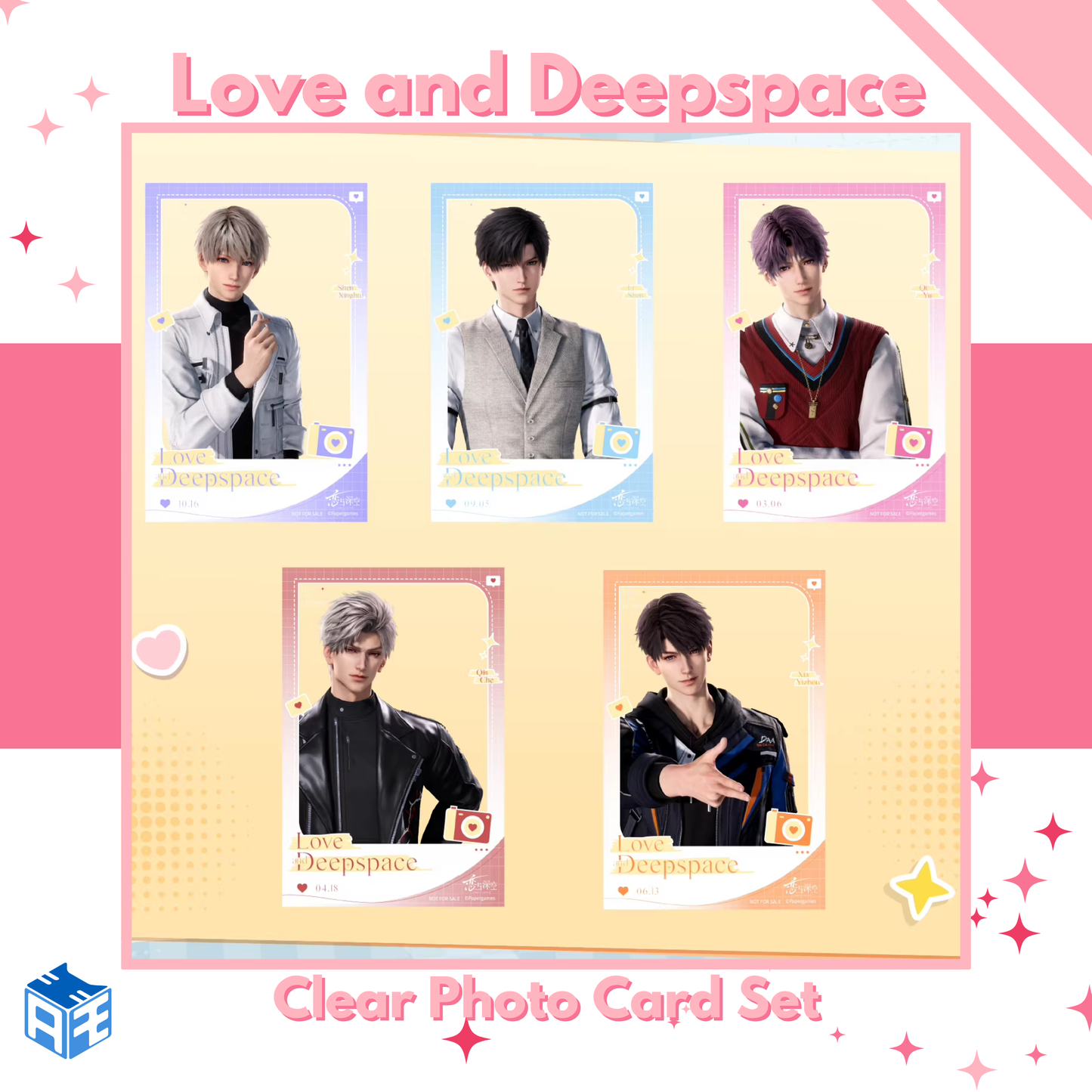 [In Stock] Love and Deepspace "Daily Companion" Clear Photo Card Set