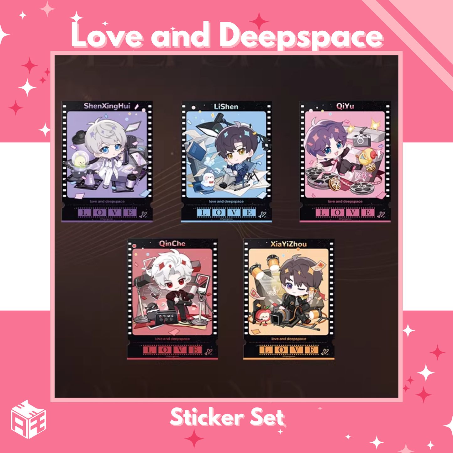 [In Stock] Love and Deepspace x Wanda Film Collaboration Sticker Set