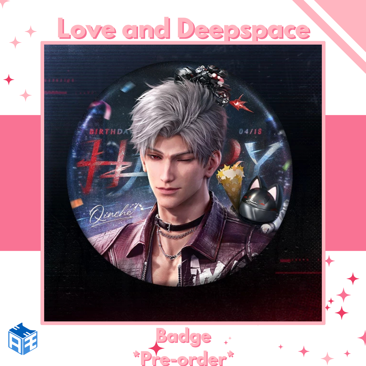 [Birthday Edition Pre-order] Love and Deepspace "Sylus: Rainlit Night" Badge ver.2