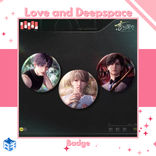 [In Stock] Love and Deepspace "Unbalanced Heartbeat" Badge