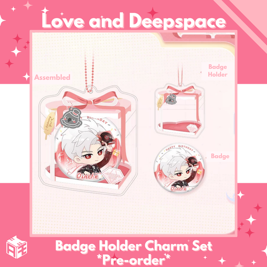 [Birthday Edition Pre-order] Love and Deepspace "Sylus: Rainlit Night" Chibi Badge Holder Set