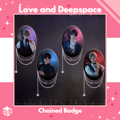 [In Stock] Love and Deepspace "Meow Getaway" Oval Badge
