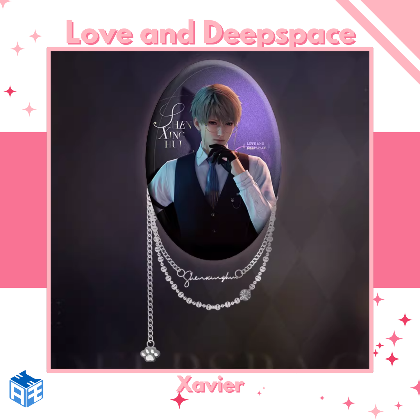 [In Stock] Love and Deepspace "Meow Getaway" Oval Badge