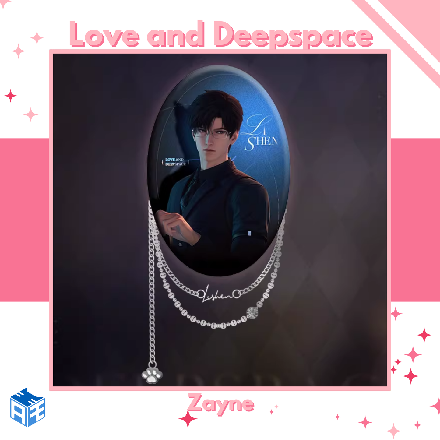 [In Stock] Love and Deepspace "Meow Getaway" Oval Badge
