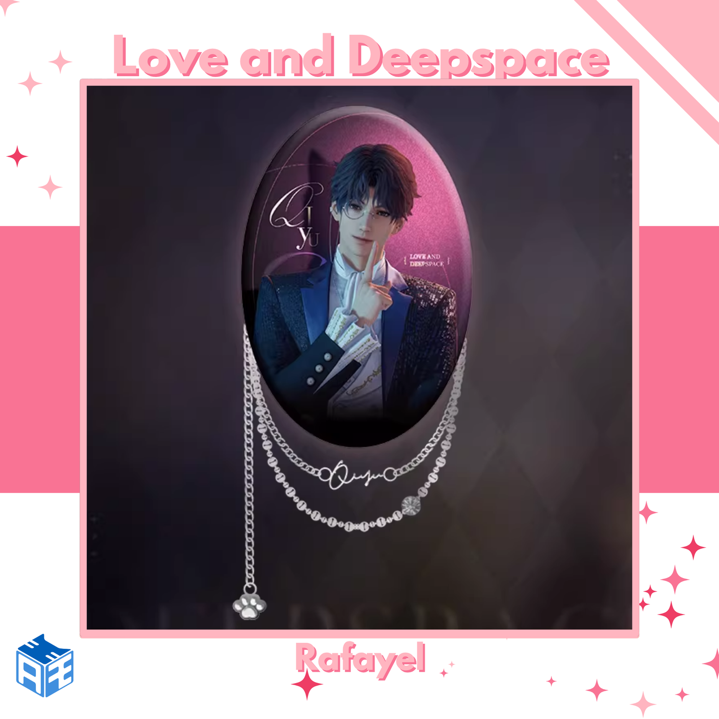 [In Stock] Love and Deepspace "Meow Getaway" Oval Badge