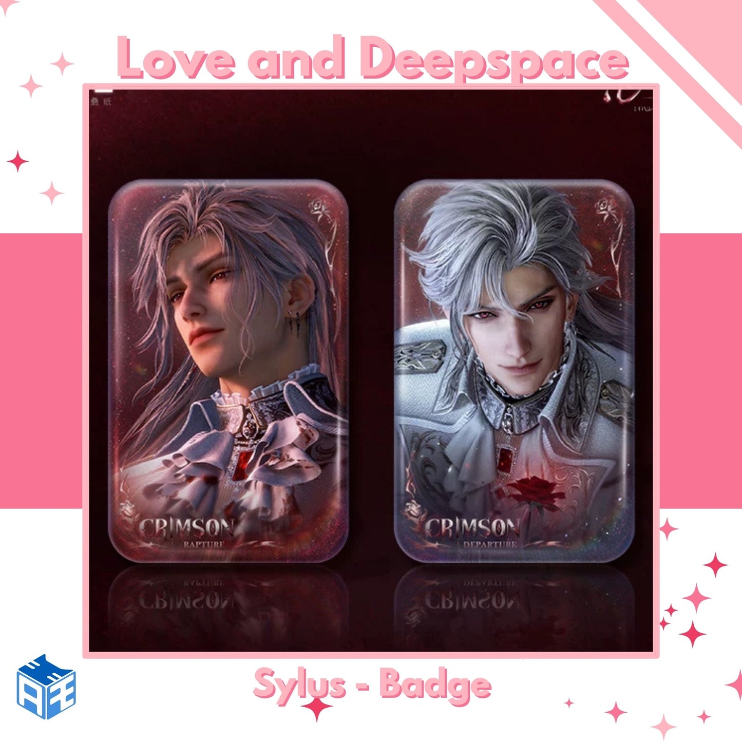 [Pre-order] Love and Deepspace "Sylus: Silverwing Fiend" Rectangular Badge