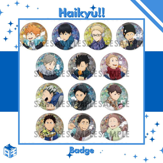 Haikyu!! Trading Holographic Badges - Autumn & Winter (Character selection available)