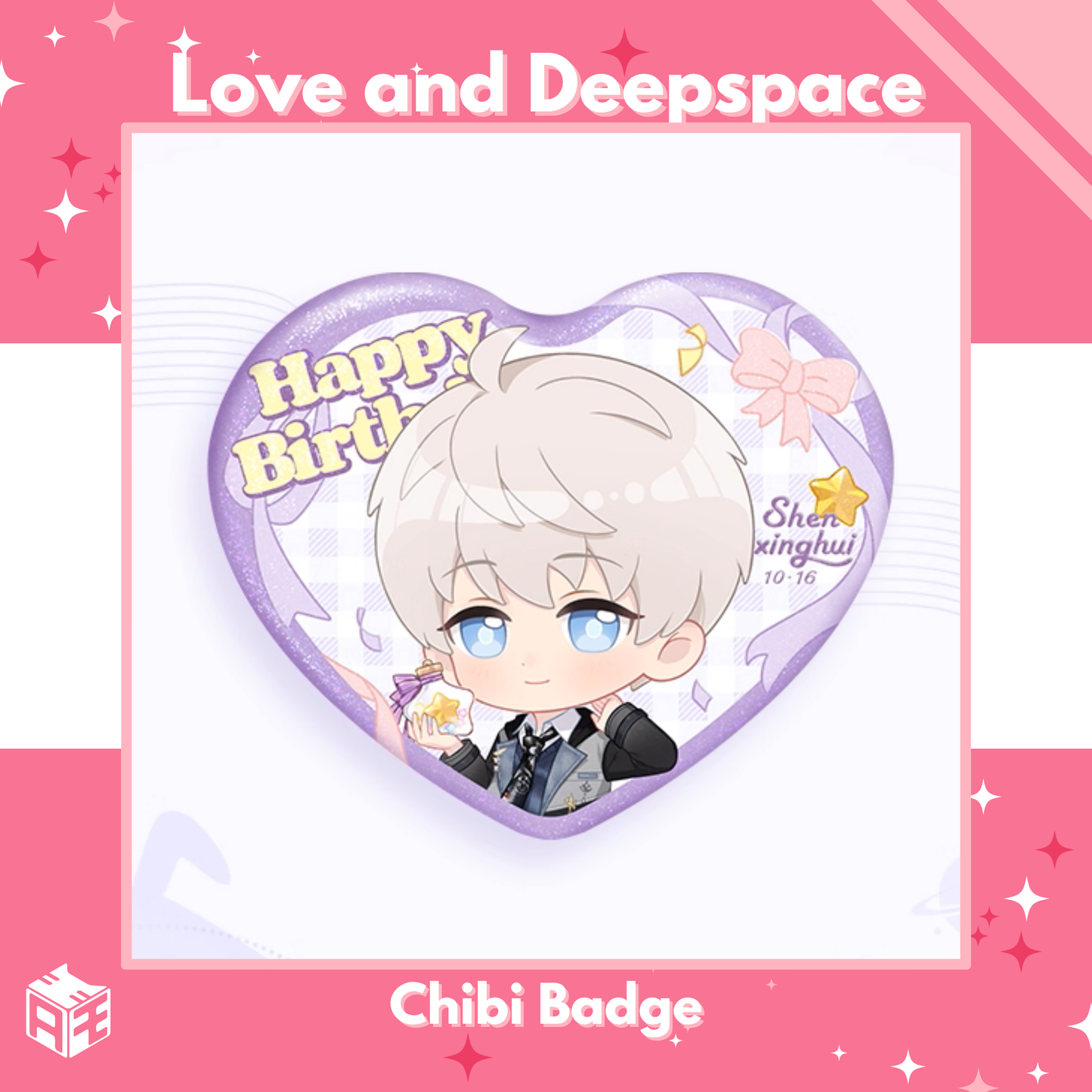 [In Stock] Love and Deepspace "Xavier: Between Stars" Chibi Badge