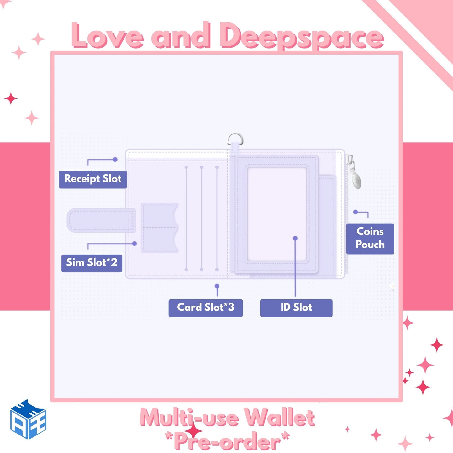 [Pre-order] Love and Deepspace "Winter Journey" Multi-use Wallet