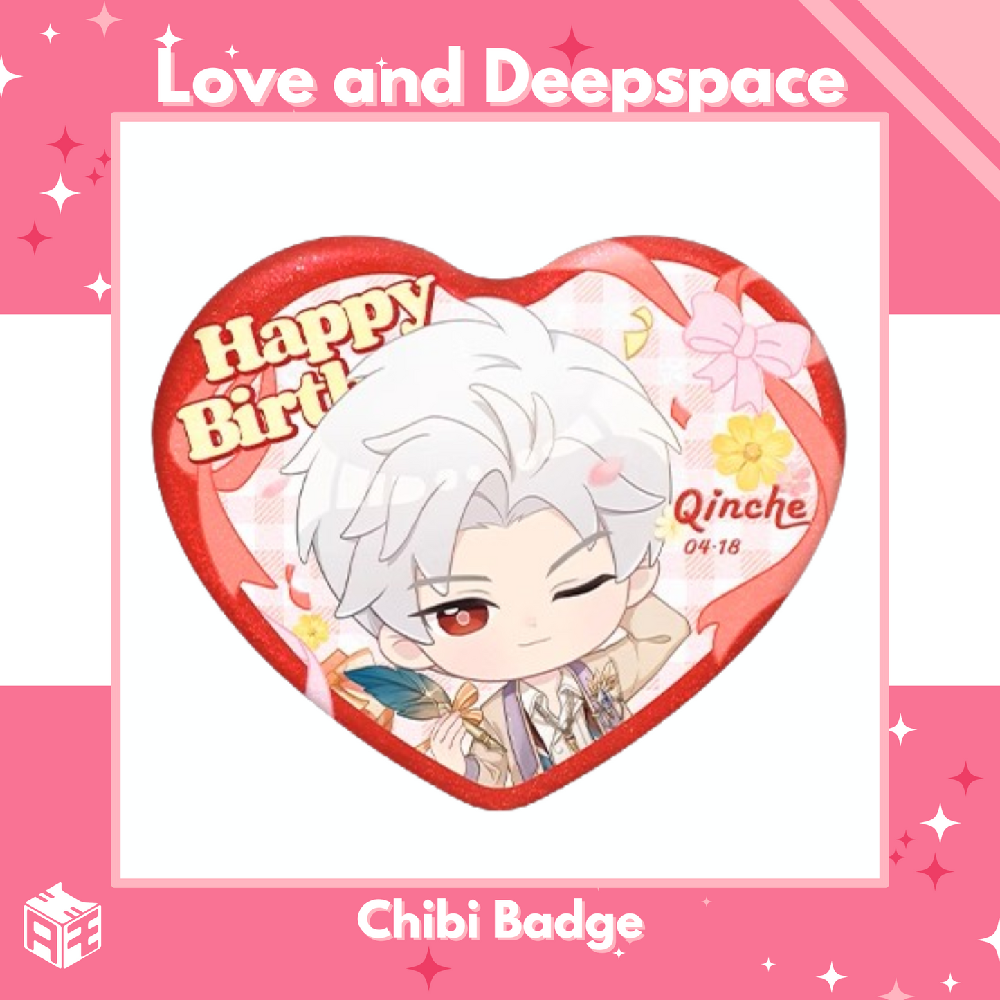 [Birthday Edition Pre-order] Love and Deepspace "Sylus: Where Hearts live" Chibi Badge